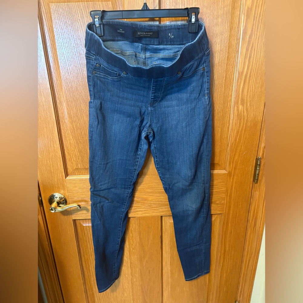 Liverpool Dark Blue Women's Jeggings